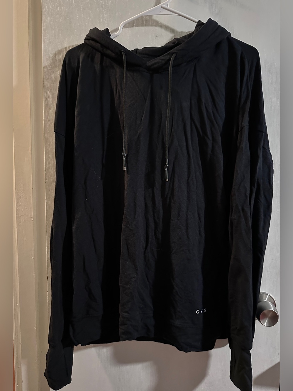 Black Lightweight Ideal Hoodie with Subtle CVG Logo